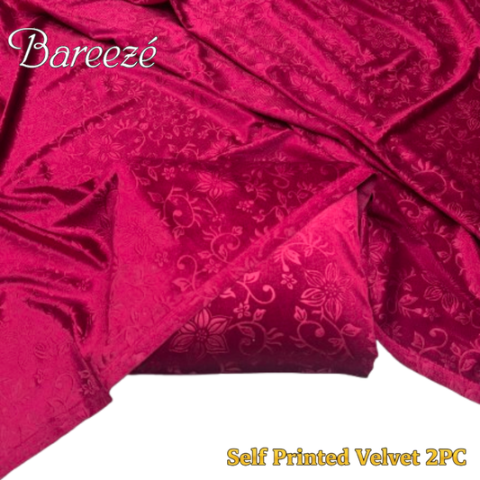 Barezze Korean Velvet 2-Pc Shocking Pink