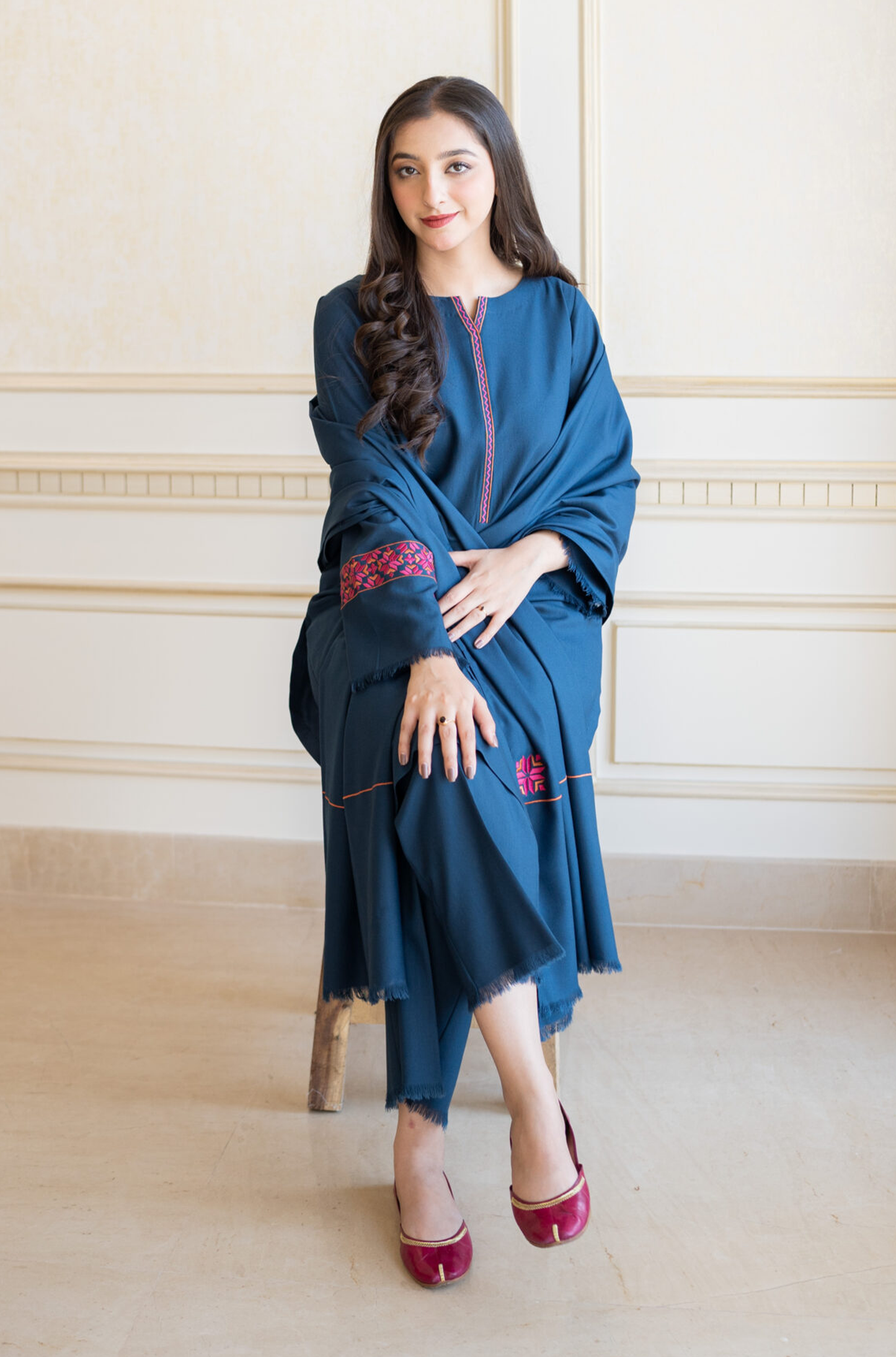 Aisling Dhanak 3Pcs Embroidered Winter Collection | AS-520
