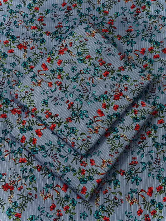 FLORAL PRINTED 2PC D-129