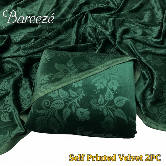 Barezze Korean Velvet 2-Pc Bottel Green