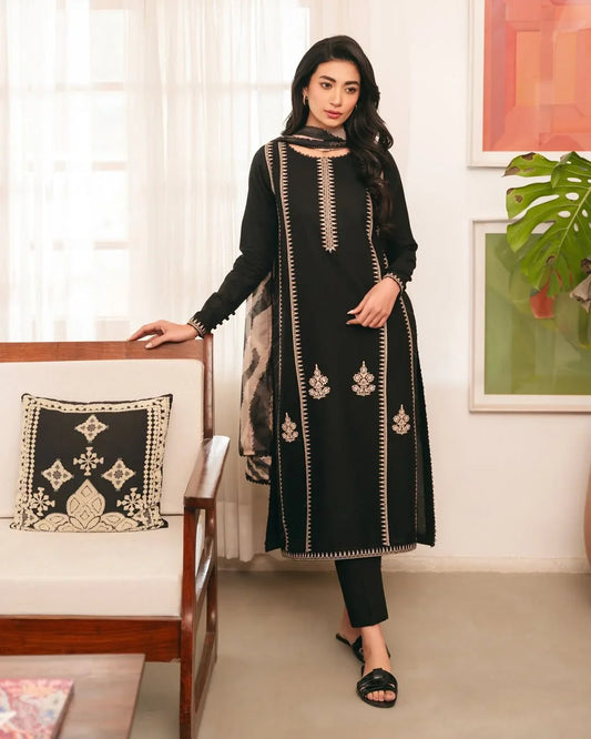 CROSS DHANAK 3PC | EMBROIDERY | D#6576