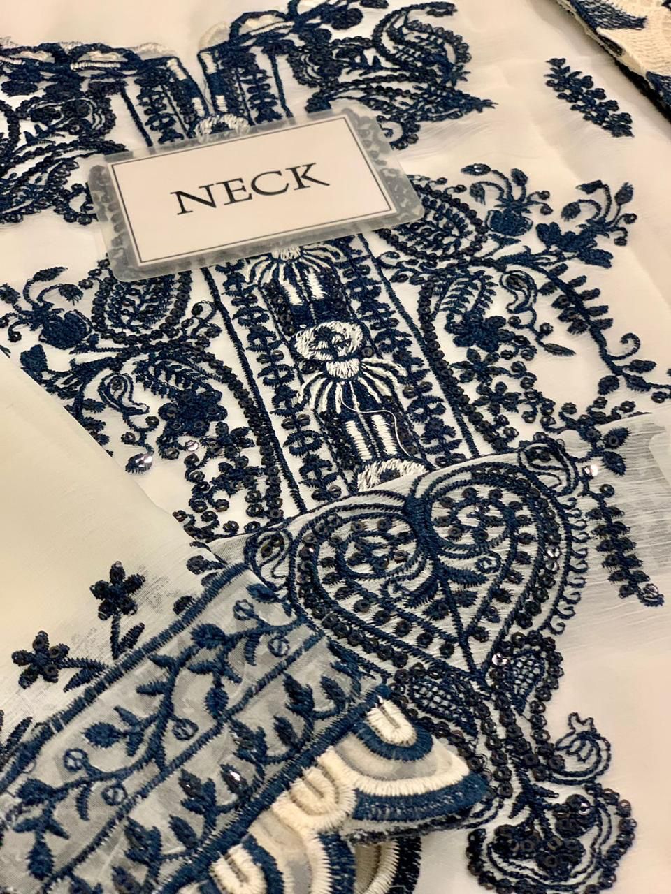 AJ-23 EMBROIDERED CHIFFON 3 PCS