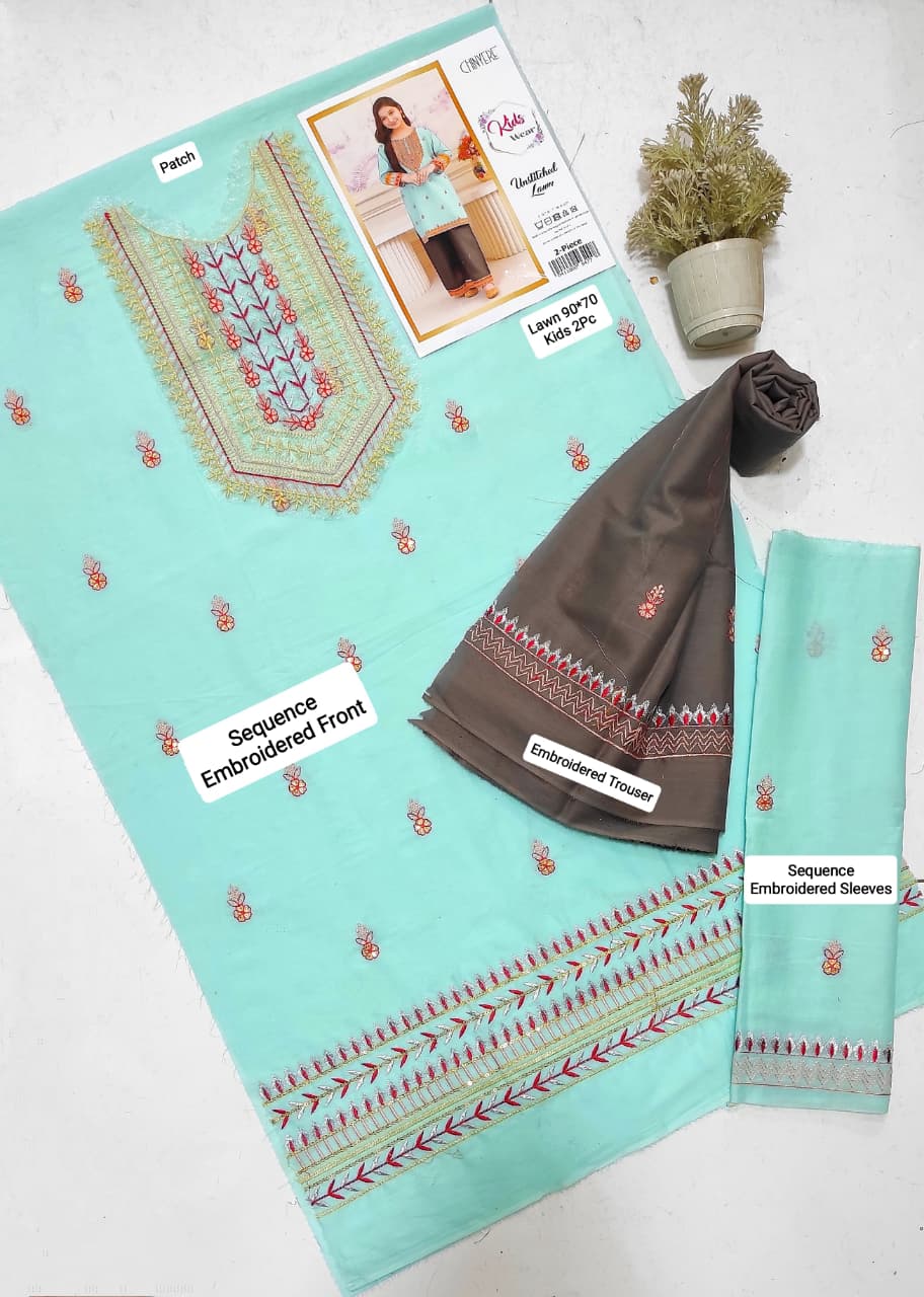 Maria.B Kids Lawn KD-12 | 2Pcs Embroidered Summer Collection 2026