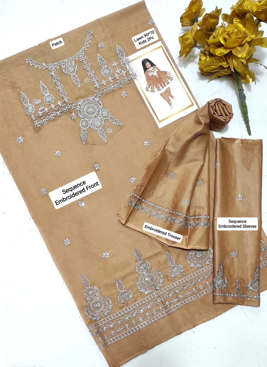 Maria.B Kids Lawn KD-29| 2Pcs Embroidered Summer Collection 2026