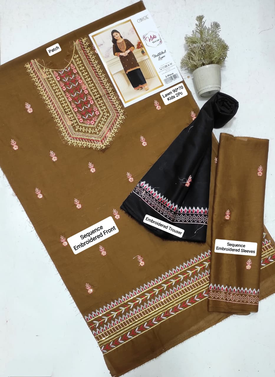 Maria.B Kids Lawn KD-09 | 2Pcs Embroidered Summer Collection 2026