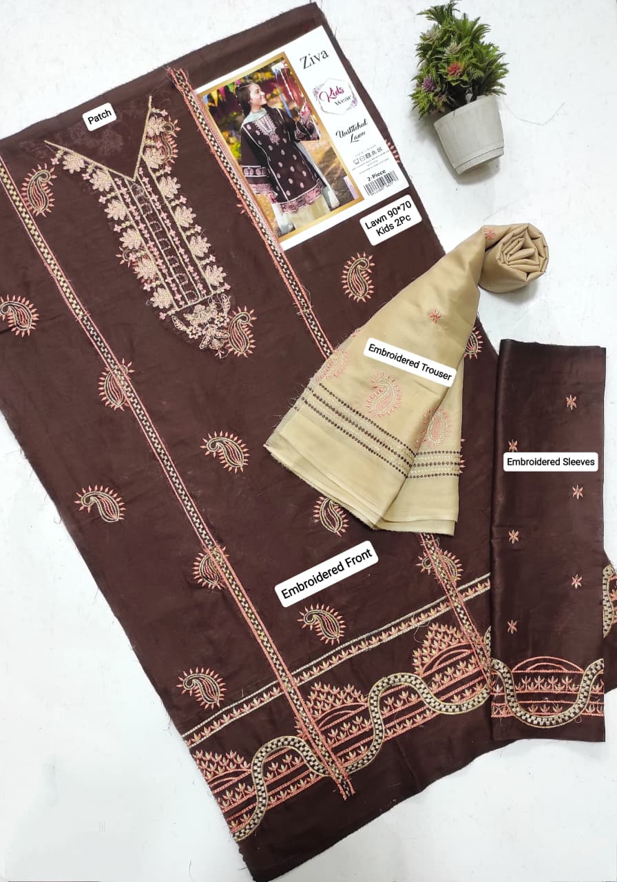 Maria.B Kids Lawn KD-30| 2Pcs Embroidered Summer Collection 2026