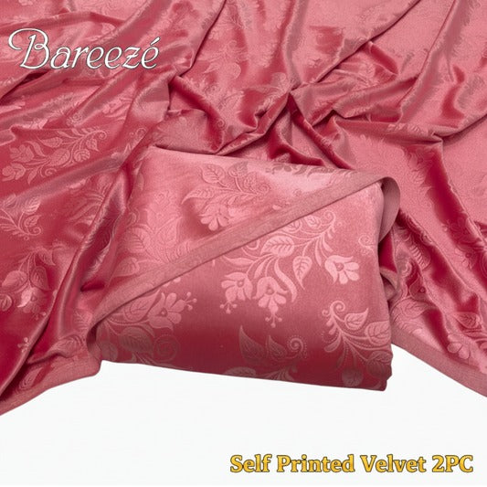 Barezze Korean Velvet 2-Pc Baby Pink