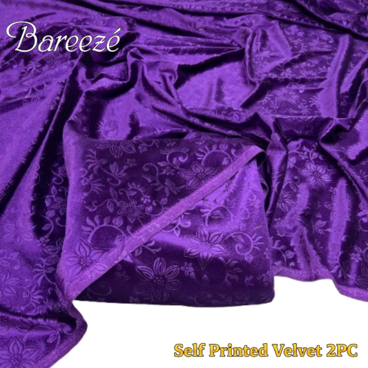 Barezze Korean Velvet 2-Pc Purple