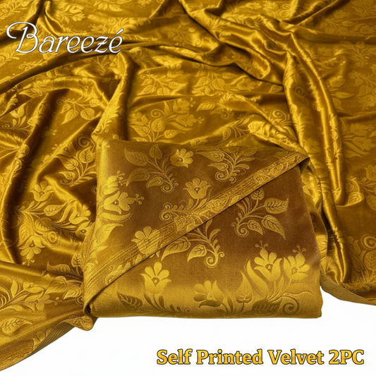 Barezze Korean Velvet 2-Pc Golden