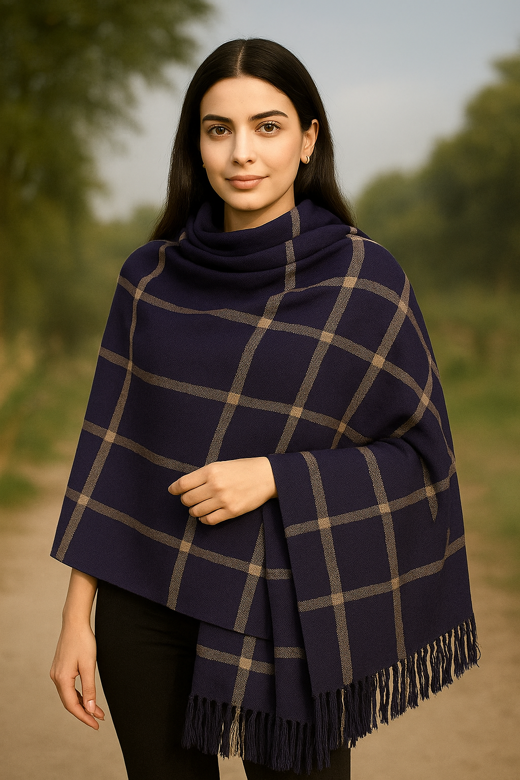 "Bareeze" Ladies Pure Pashmina Wool Shawl - Purple