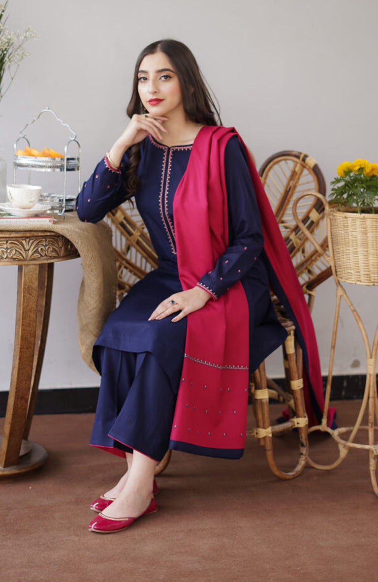 Aisling Dhanak 3Pcs Embroidered Winter Collection | AS-519