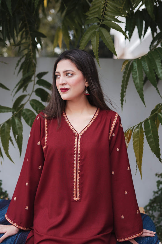 Aisling Dhanak 3Pcs Embroidered Winter Collection | AS-523