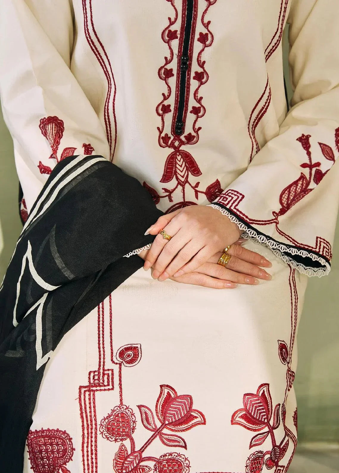 COCO DHANAK 3PC | EMBROIDERY | D#3211