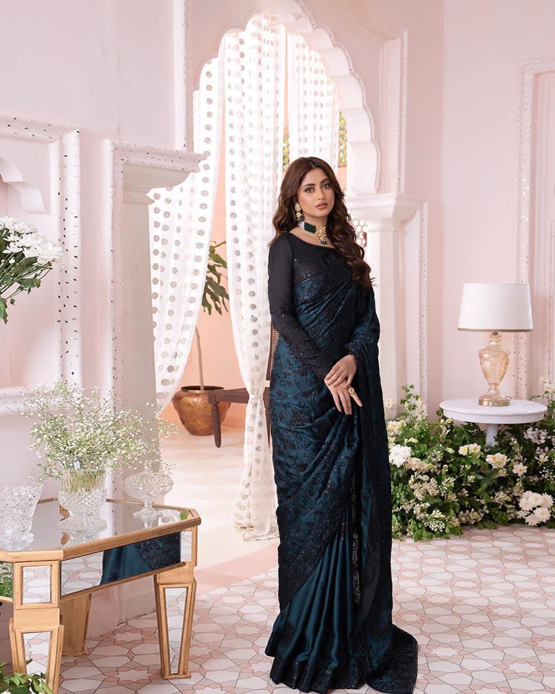 #AJ-08 EMBROIDERED CHIFFON 3 PCS