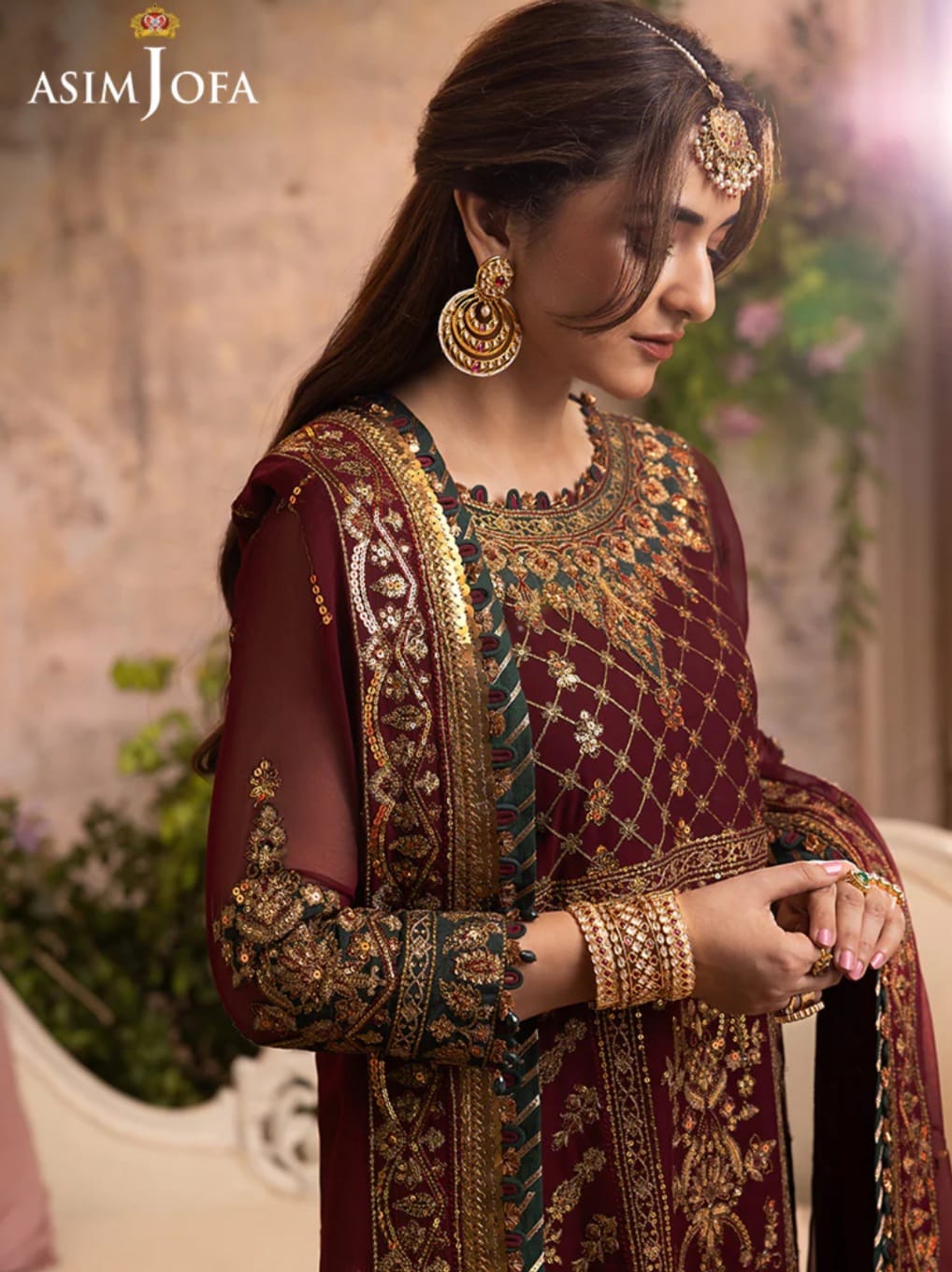 AJ-19 EMBROIDERED CHIFFON 3 PCS