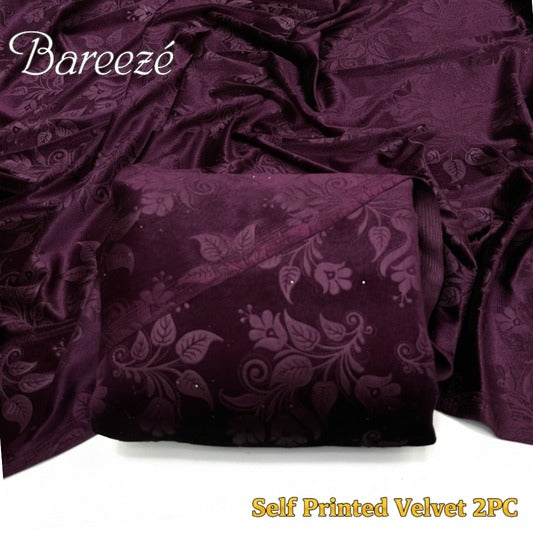 Barezze Korean Velvet 2-Pc Purple