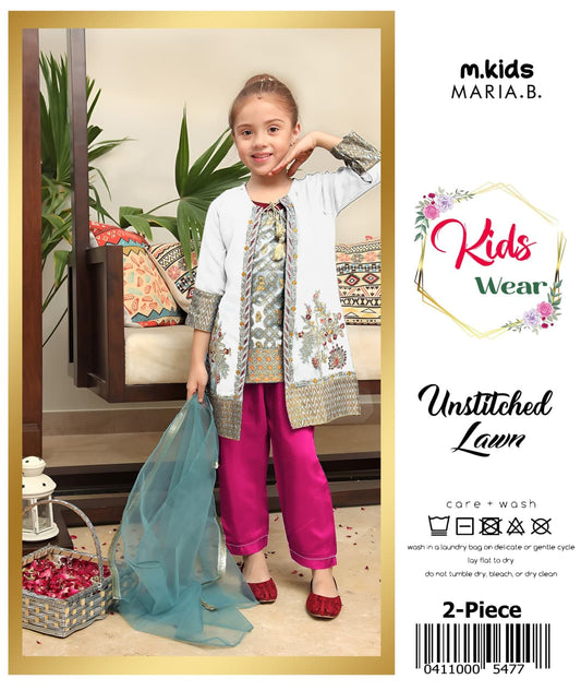 Maria.B Kids Lawn KD-03 | 2Pcs Embroidered Summer Collection 2026