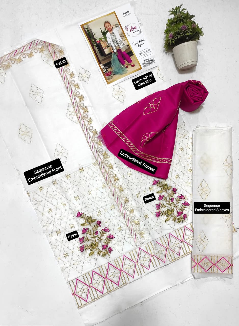 Maria.B Kids Lawn KD-03 | 2Pcs Embroidered Summer Collection 2026