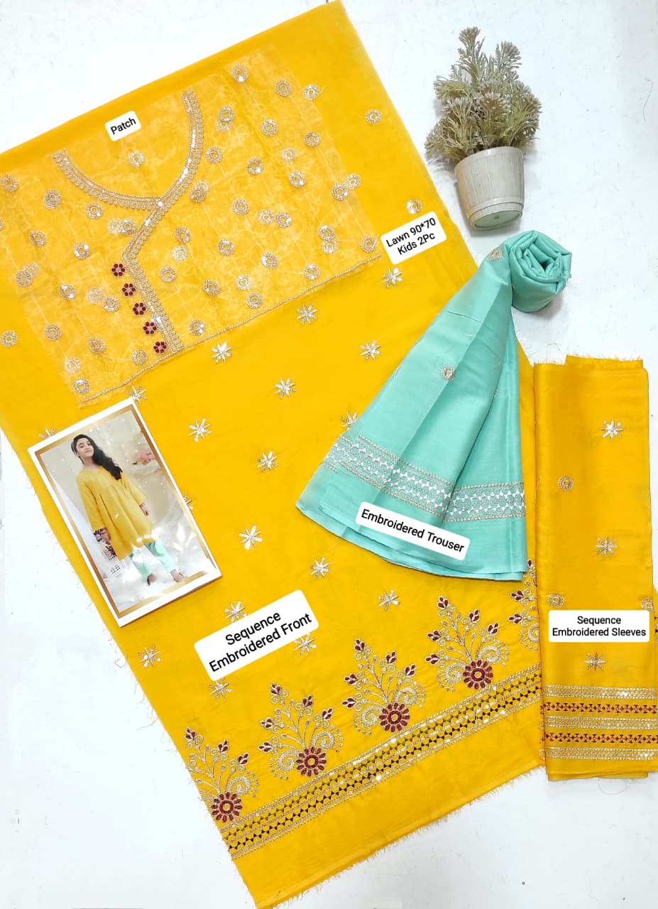 Maria.B Kids Lawn KD-18 | 2Pcs Embroidered Summer Collection 2026