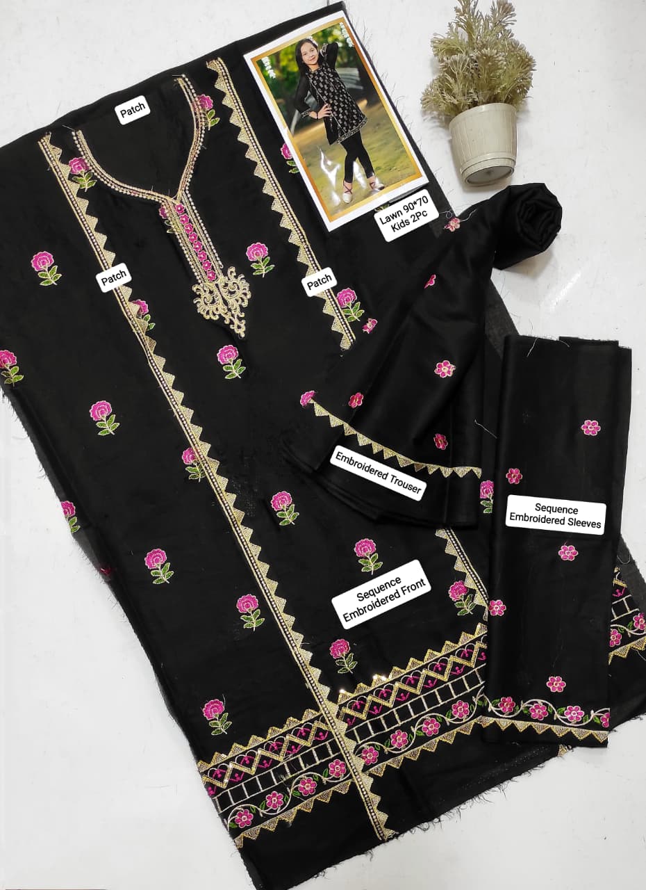 Maria.B Kids Lawn KD-17 | 2Pcs Embroidered Summer Collection 2026