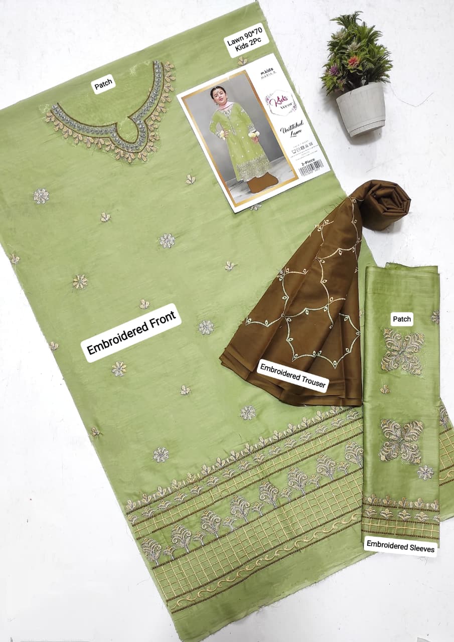 Maria.B Kids Lawn KD-16 | 2Pcs Embroidered Summer Collection 2026