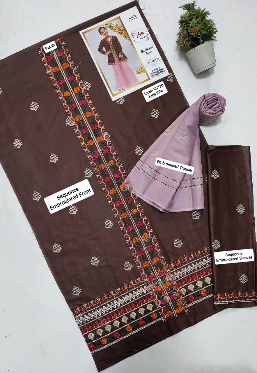 Maria.B Kids Lawn KD-15 | 2Pcs Embroidered Summer Collection 2026