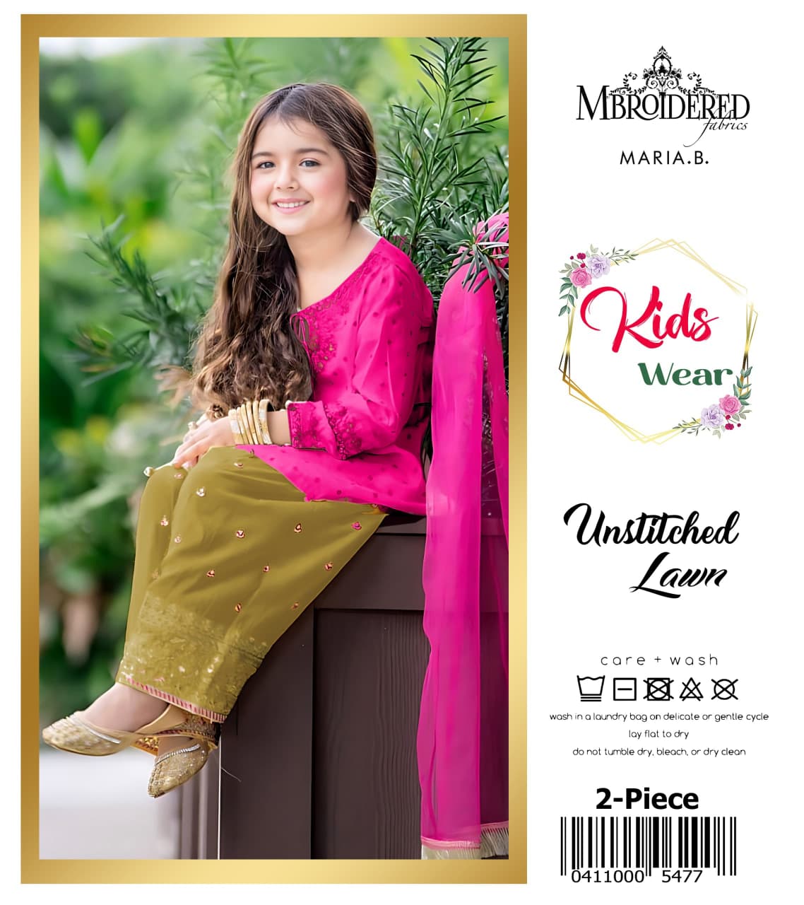 Maria.B Kids Lawn KD-14 | 2Pcs Embroidered Summer Collection 2026