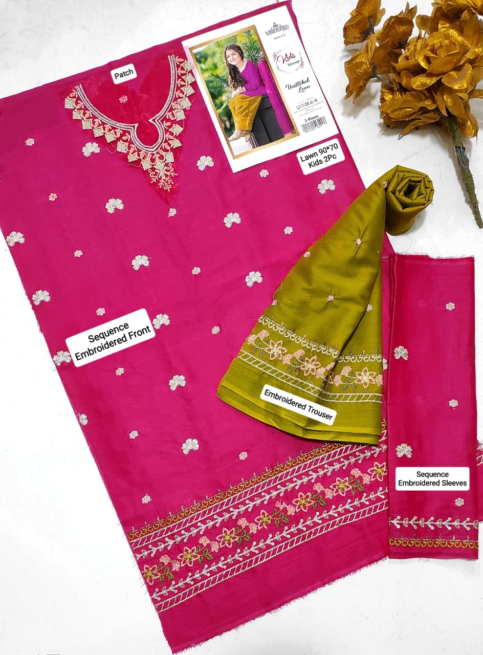 Maria.B Kids Lawn KD-14 | 2Pcs Embroidered Summer Collection 2026