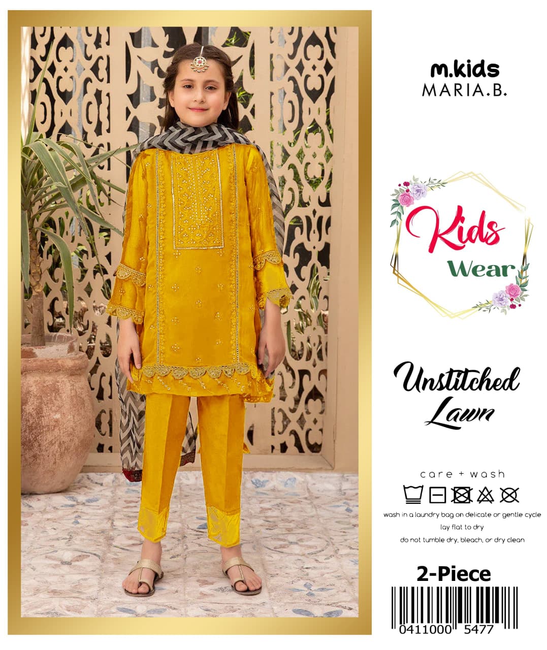 Maria.B Kids Lawn KD-13 | 2Pcs Embroidered Summer Collection 2026