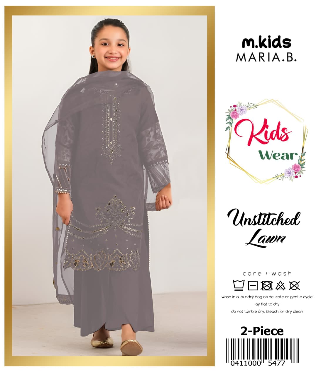 Maria.B Kids Lawn KD-11 | 2Pcs Embroidered Summer Collection 2026