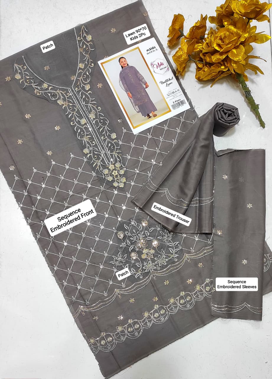 Maria.B Kids Lawn KD-11 | 2Pcs Embroidered Summer Collection 2026