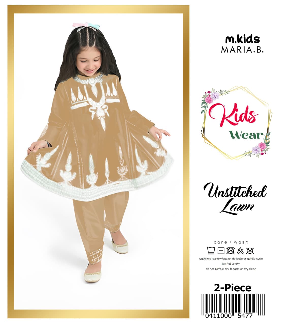 Maria.B Kids Lawn KD-29| 2Pcs Embroidered Summer Collection 2026