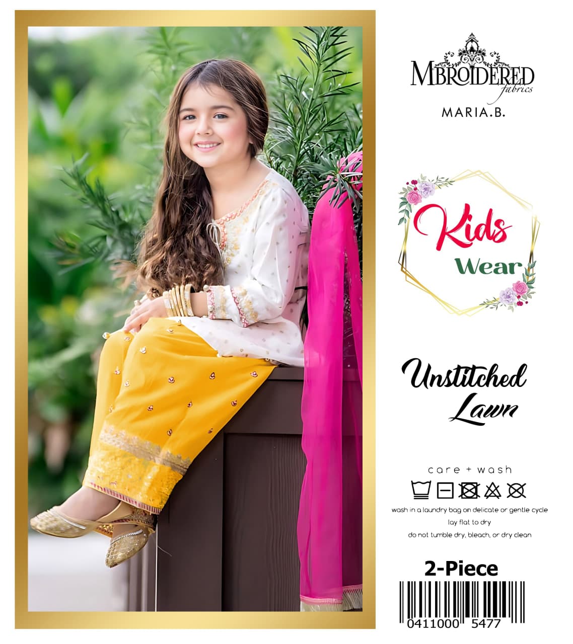 Maria.B Kids Lawn KD-07 | 2Pcs Embroidered Summer Collection 2026
