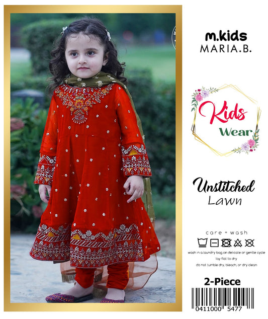 Maria.B Kids Lawn KD-05 | 2Pcs Embroidered Summer Collection 2026