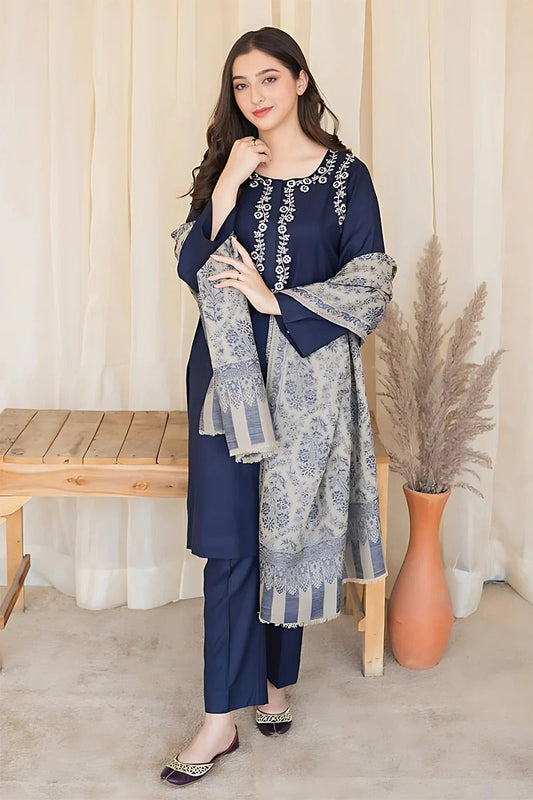 Aisling Dhanak 3Pcs Embroidered Winter Collection | AS-525